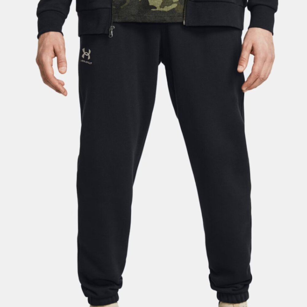 NWOT Under Armor UA Icon Fleece Men's Joggers - Size Large - Color Black